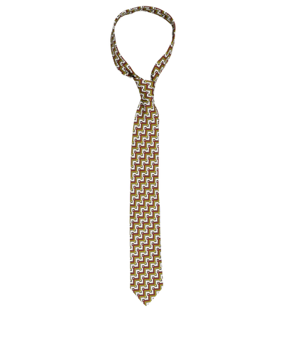 Hermes Geometric Tie, front view